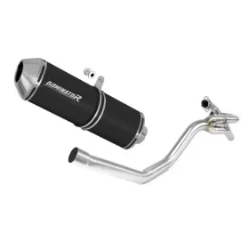 Yamaha XT 660 X 2004-2016 side manifold 2 in 1 Exhaust Silencer Muffler OVR BLACK + dB killer