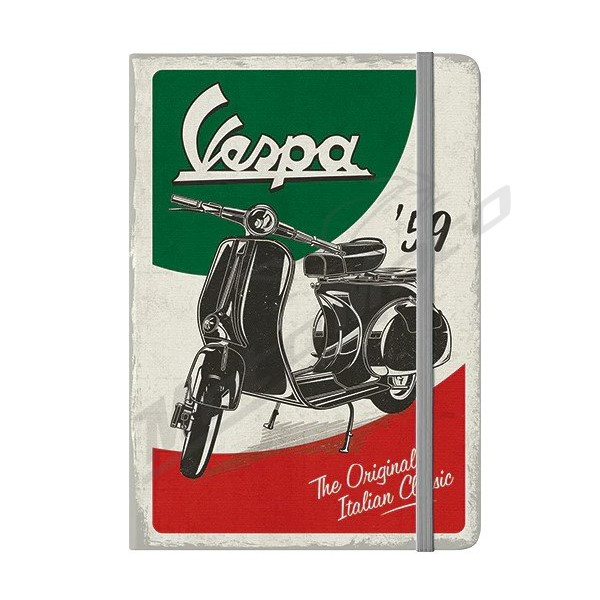 NOTE BOOK VESPA THE ITALIAN CLASSIC 15x20cm