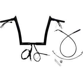 FAT BAGGERS INC. Pointed Top Handlebar Kit Black 89x30.5cm Harley Davidson FLHX / FLHXS / FLTRX / FLTRXL 1868-1977 23-26