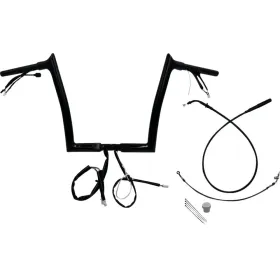 FAT BAGGERS INC. Pointed Top Handlebar Kit Black 89x30.5cm Harley Davidson FLHX / FLHXS / FLTRX / FLTRXL 1868-1977 23-26