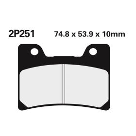 NISSIN stabdžių trinkelės Yamaha FZR / TDM / VMX 600-1200cc 93-01