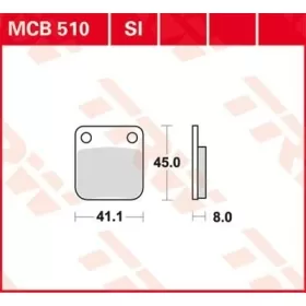 TRW SI Series Sindered Off-Road Brake Pads Honda / Hyosung / Kawasaki / Keeway / Kreidler / Suzuki / Yamaha 50-500cc 80-25
