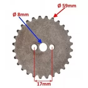Camshaft sprocket CHINESE SCOOTER 28teeth