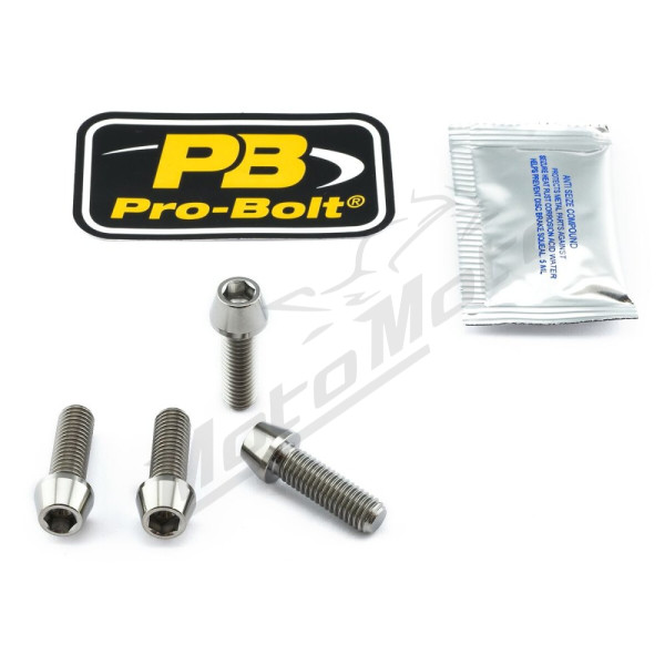 PRO BOLT Titanium Clip-On / Handle Bar Mount Bolt Kit Aprilia / Ducati / Honda / Kawasaki / KTM 250-1290cc 93-25