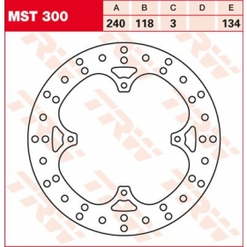 FRONT BRAKE DISC MST300 HONDA CR / CRF / CRM / MTX / XL / XR 50-600cc 1981-2007 1PC