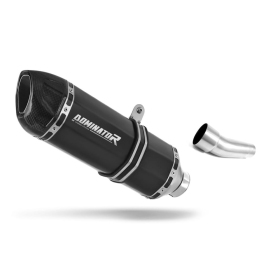 Kawasaki ZX6R 636 2009-2016 Exhaust Silencer Muffler HP1 BLACK + dB killer