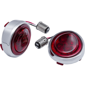 CIRO Fang® Rear Red Turn Signal Light Inserts HARLEY DAVIDSON FLFB / FLFBS / FLHRXS / FLHX / FLHXS / FLS / FLTRX / FXDB / XL 883-1868 07-24