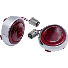 CIRO Fang® Rear Red Turn Signal Light Inserts HARLEY DAVIDSON FLFB / FLFBS / FLHRXS / FLHX / FLHXS / FLS / FLTRX / FXDB / XL 883-1868 07-24
