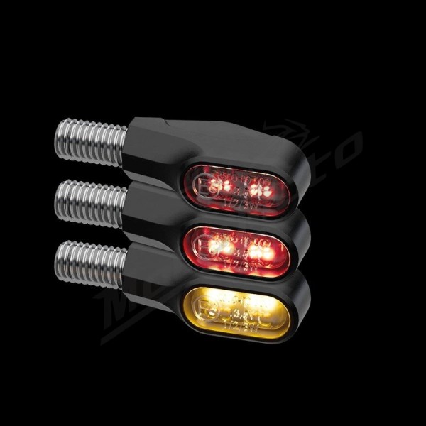 HIGHSIDER pro Ventura-X LED TailLight/Indicator Black 3in1, E-Approved (Pair)