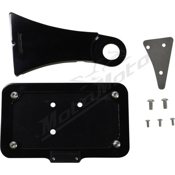 ACCUTRONIX Side Mount License Plate with LED Tag Light Harley Davidson XL 883-1200 04-22