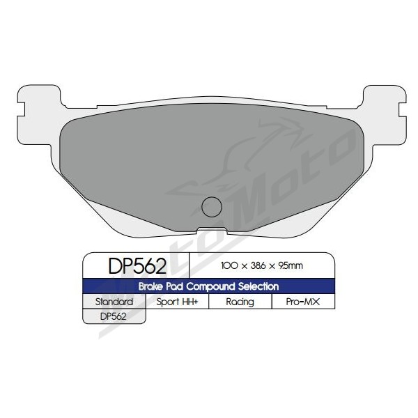 DP BRAKES Standard Sintered Metal Brake Pads Yamaha XP 530cc 12-17