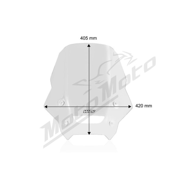 WRS TOURING Priekinis stiklas Skaidrus Honda NX 500A 24-25