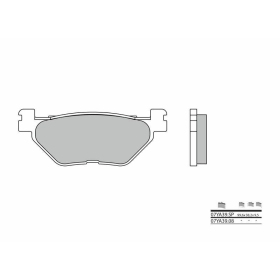 BREMBO Street Sintered stabdžių trinkelės HYOSUNG / YAMAHA 650-1900cc 2001-2021