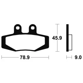 TECNIUM Street Organic Brake pads MA121 KTM 125-600cc 1988