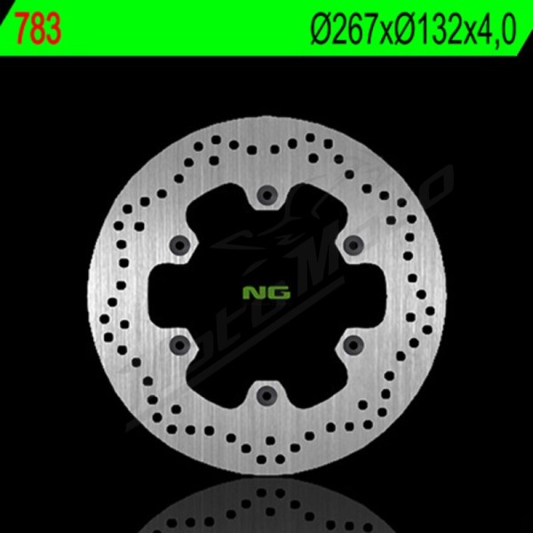 NG BRAKES Round Fixed Brake Disc Yamaha 125cc 97-02