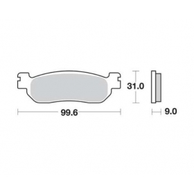 Brake pads POLINI FT3022 / MCB699 ORIGINAL