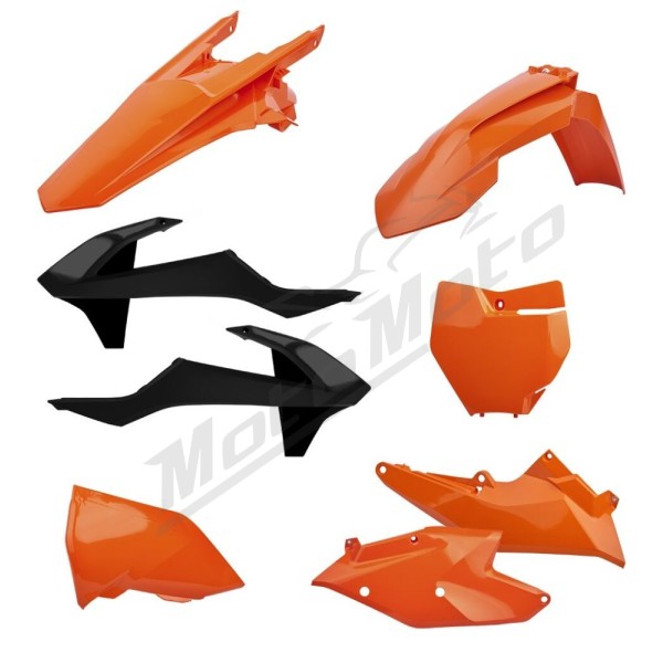 POLISPORT Plastikų komplektas KTM EXC / EXC-F / XC-W 125-500cc 2017-2019