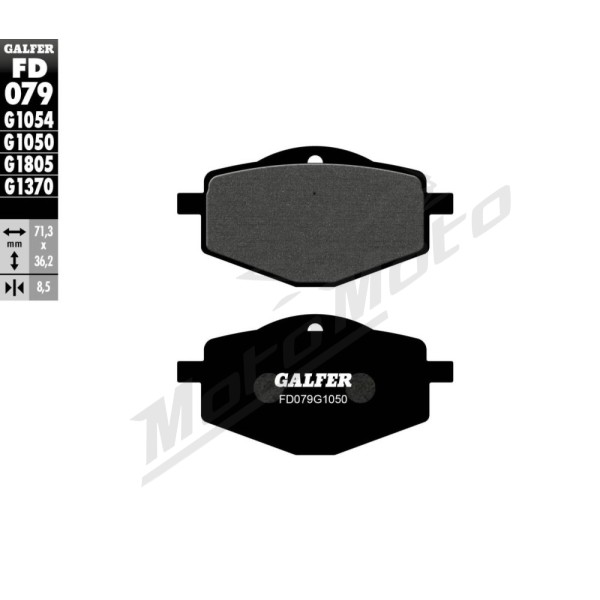 GALFER Brake Pad Orcanic Cf Moto / Gilera / MBK / Sachs / Yamaha 50-660cc 84-11