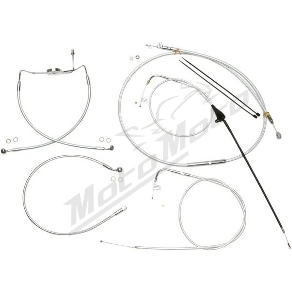 MAGNUM SHIELDING Sterling Chromite Cables / Lines Kit 25.5cm Harely Davidson FLHR / FLHRC / FLHRSE3 / FLHX 1584/1800 2007