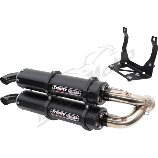 TRINITY RACING Stage 5 Dual Slip-On Muffler  CAN AM MAVERICK 900 17-18