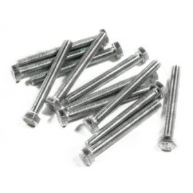 Galvanized steel bolts M7 12pcs