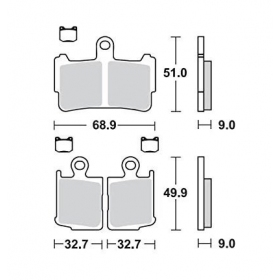 BRAKE PADS FERODO FDB2259ST / MCB828 ROUTE