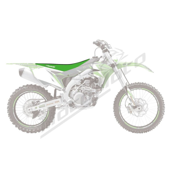 Blackbird Racing Pyramid Seat Cover Kawasaki KX250F / KX450F 09-12 Green/Black