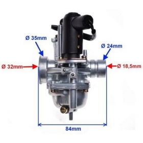 Karbiuratorius 15,5mm (El. Pariebintojas) kinietiško motorolerio