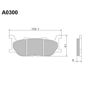 Nissin Brake Pads Yamaha Bolt / Diversion / Drag Star / Grand Majesty 250-1600cc 91-20