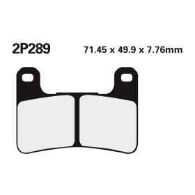 NISSIN Street /Off-Road Sintered Metal Brake pads - 2P-289ST Kawasaki / KTM / Suzuki 450-1800cc 03-25