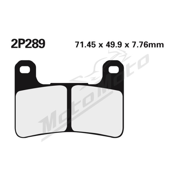 NISSIN Street /Off-Road Sintered Metal Brake pads - 2P-289ST Kawasaki / KTM / Suzuki 450-1800cc 03-25