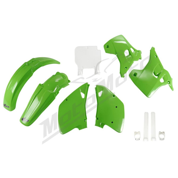UFO Plastikų komplektas Kawasaki KX 125-250cc 93