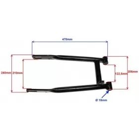 Rear swingarm MZ TS 125-150