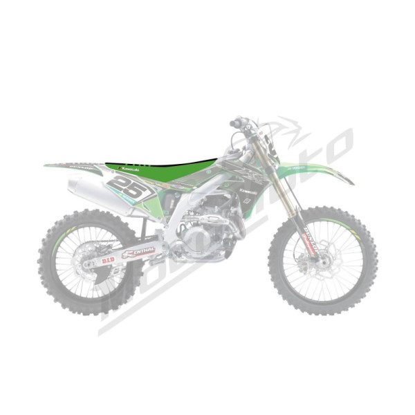 Blackbird Racing DG3 Seat Cover Kawasaki KX 250-450cc 19-24 Green/Black