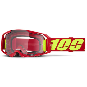 100% Armatic Goggle (Clear lens) Red