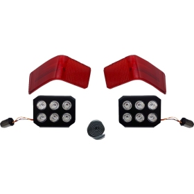 CUSTOM DYNAMICS LED Tour-Pak Run/Brake Lights with Lenses Harley Davidson FLHT / FLHTCU 1340-1690cc 89-13