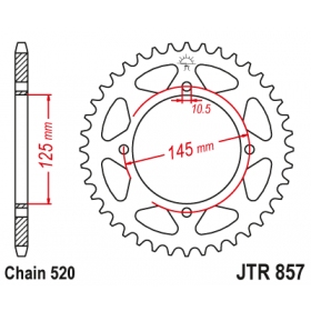 Rear sprocket JTR857