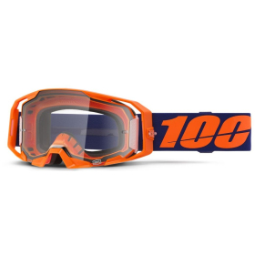 100% Armatic Goggle (Clear lens) Neon Orange