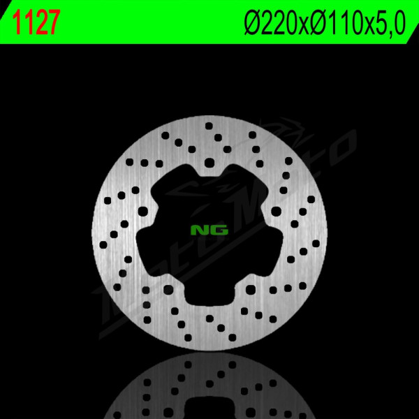 NG BRAKES Fixed Rear Brake Disc 220mm SYM HD / Joymax / RV 125-250cc 03-17