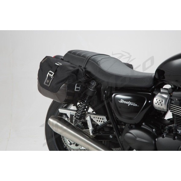 SW-MOTECH Legend Gear LC1 Side Bag System Black Edition Triumph Speed Twin / Street Cup / Street Twin 900 16-24