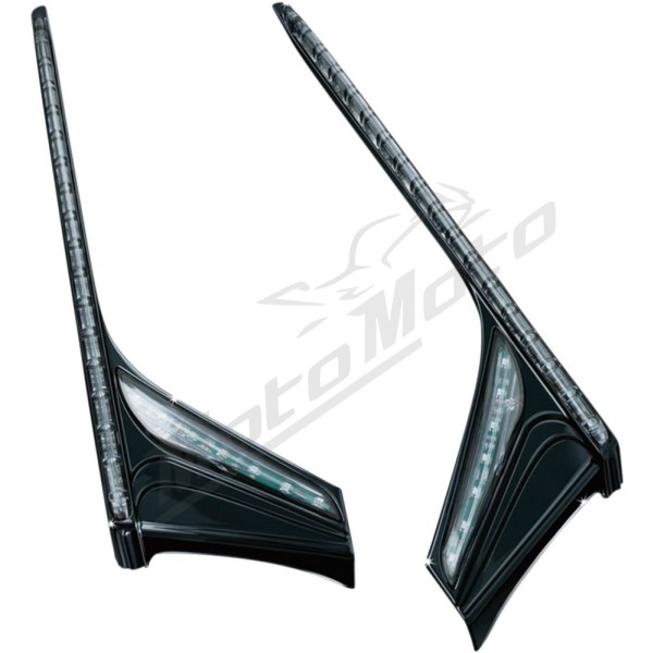 KURYAKYN LED papidomi galiniai žibintai juodi Honda GL 1800 12-17