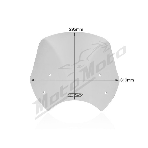 WRS TOURING Windscreen Clear Benelli Leoncino 500 ABS 17-23
