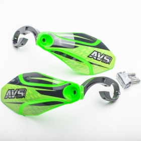 AVS RACING Handguards Kit with Aluminium supports Green