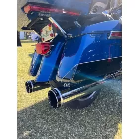 KHROME WERKS 4-1/2" HP-Plus® Slip-On Mufflers Harley Davidson FLHFB / FLHR / FLHT / FLHX / FLTRU / FLTRX / FLTRXSE 1750-1977 09-25