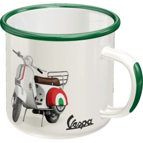 Puodelis Enamel Vespa Italian 360 ml