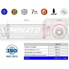 Duslintuvo bakelis Dominator Round CAN-AM SPYDER RT 1330 2014-2018