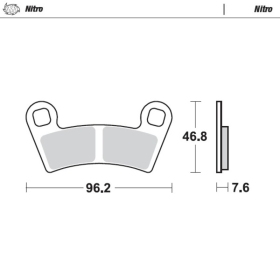 Moto-Master Brakepads Polaris Outlaw / Ranger / RZR / Scrambler / Sportsman 450-1000 08-25