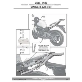 KAPPA Galinės daiktadėžės laikiklis Kawasaki ER-6 650 12-16