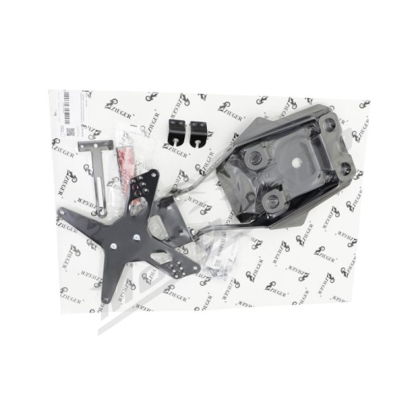 ZIEGER X-Line License Plate Holder Type E Ducati Multistrada / Harley Davidson FXDC / FXDL 1200-1690 12-23