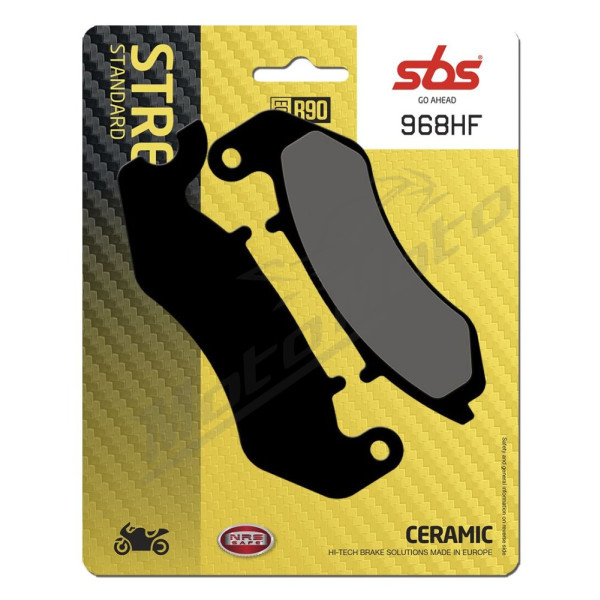 SBS HF Street 968HF Ceramic Organic Brake Pads Benelli / Keeway 125cc 18-20